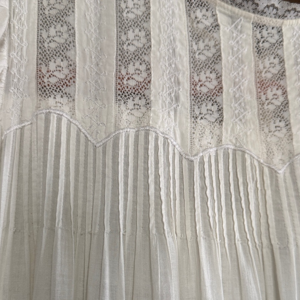 White Lace Heirloom Maxi Dress - Picture 2 of 11